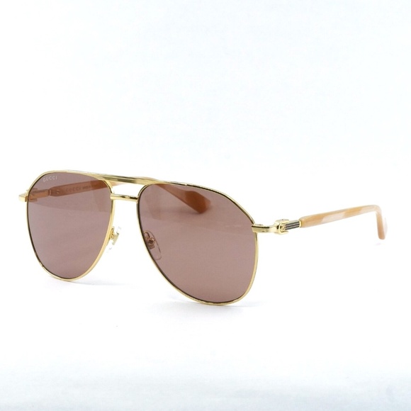 NWT GUCCI GG1220S - 003 AVIATOR SUNGLASSES - Picture 1 of 5